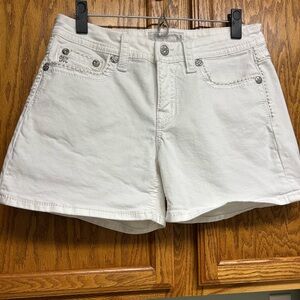 Miss Me Women's White Denim Shorts size 29